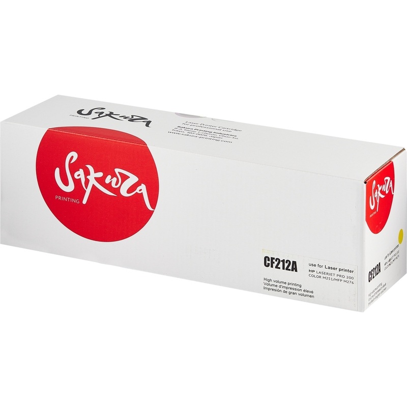 Изображение товара Картридж Sakura CF212A для HP жёлтый совместимый 1800 страниц с чипом