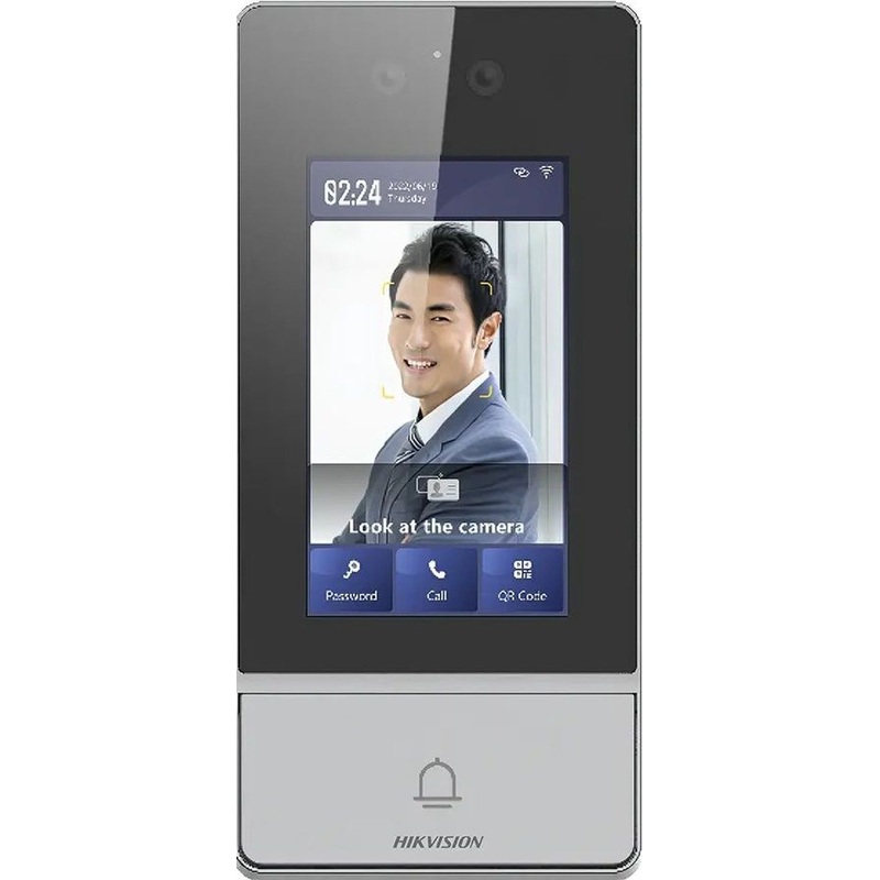 Изображение товара Вызывная панель Hikvision DS-KV9503-WBE1 чёрная для видеодомофона