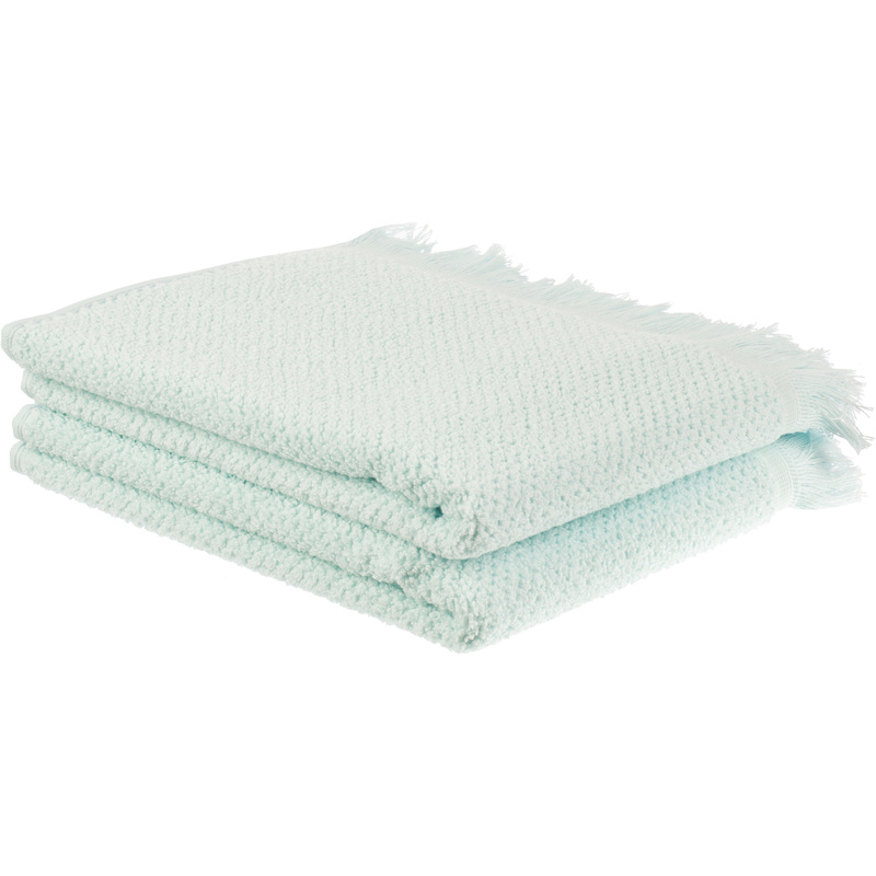 Изображение товара Набор полотенец махровых Комус Руа 2 штуки 50x80 см 500 г/кв.м светло-голубой