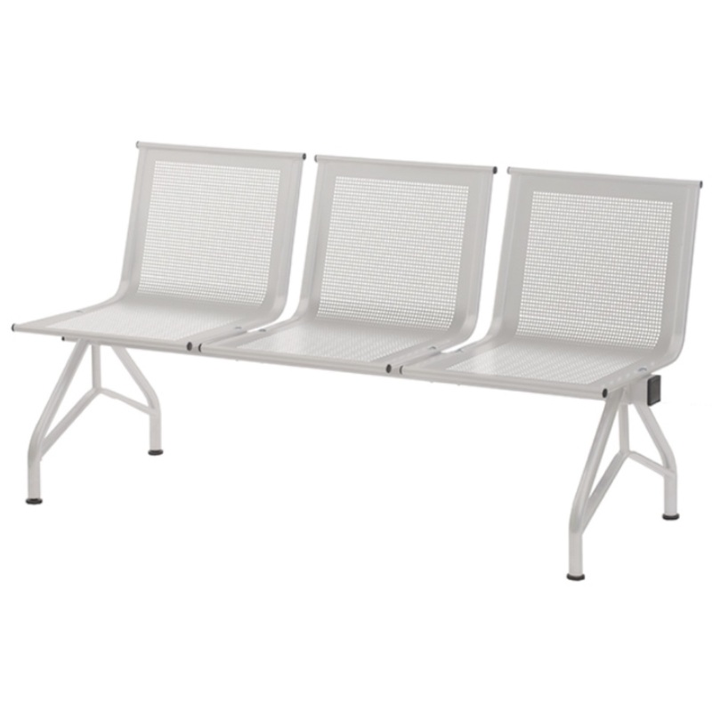 Изображение товара Многоместная секция Стилл СМ-86/2 перфорированная белая (3 места, металл)