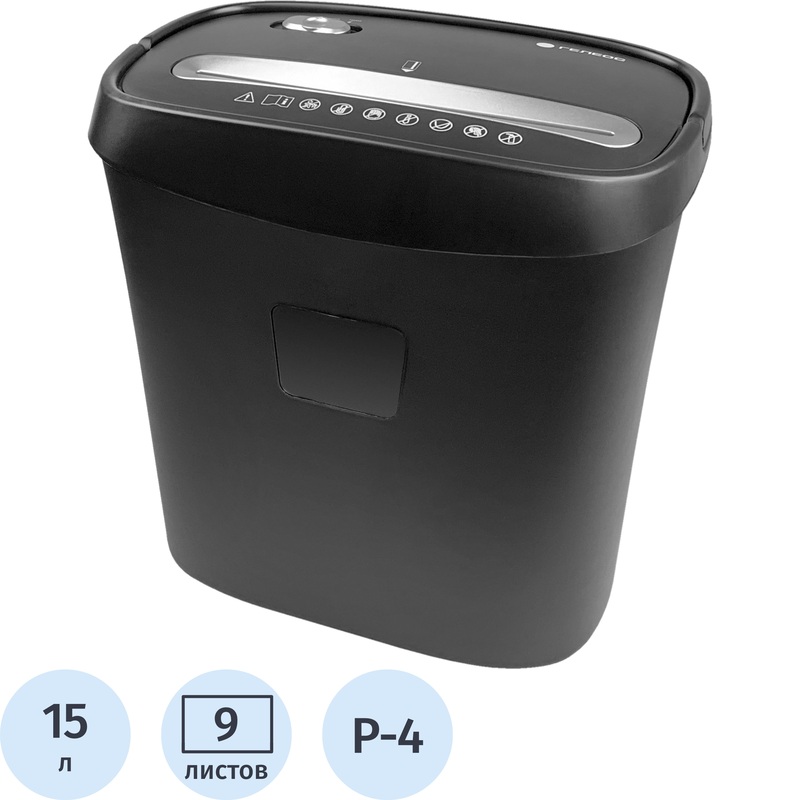 Изображение товара Шредер (уничтожитель документов) Гелеос УД15-4 4-й уровень секретности объем корзины 15 л