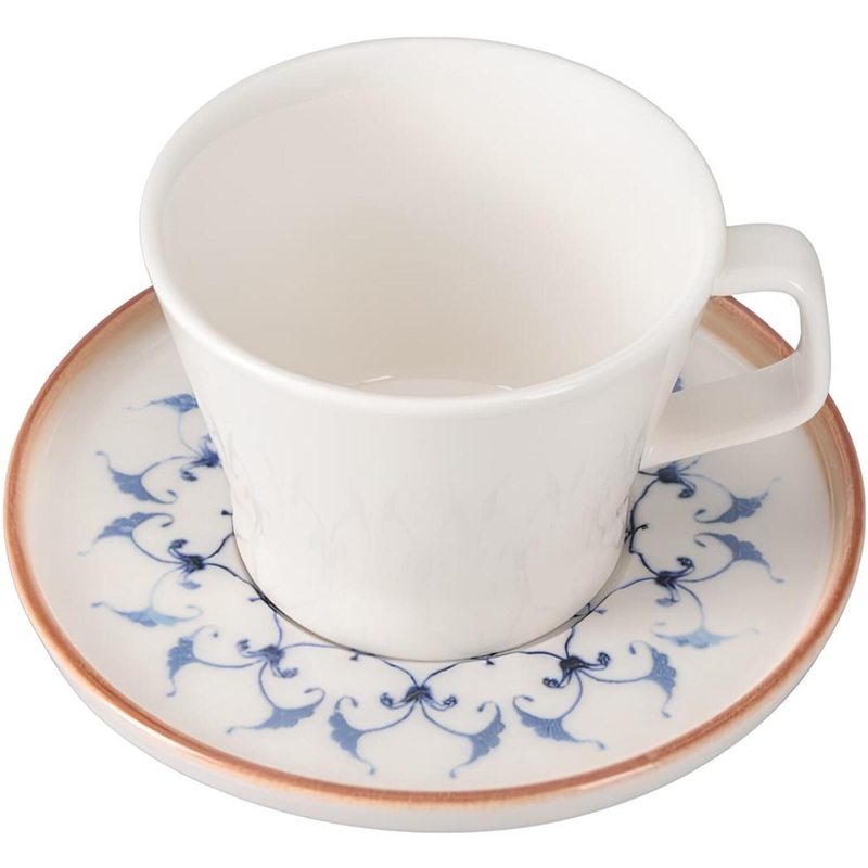 Изображение товара Фарфоровая чайная пара Pioli Reflect 225 мл с инновационной глазурью Турция