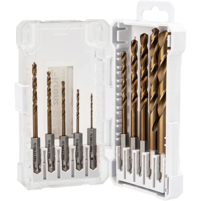 Изображение товара Набор спиральных сверл по металлу Kranz 1.5-10 мм 10 шт кейс