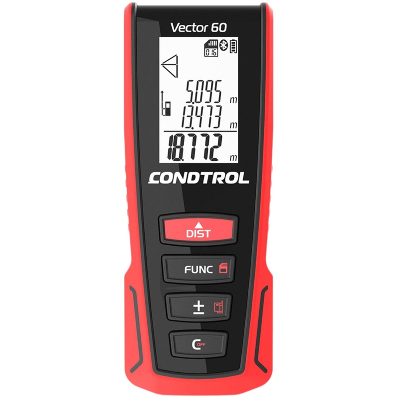 Изображение товара Лазерный дальномер Condtrol Vector 60 профессиональный с функциями измерения объема и площади