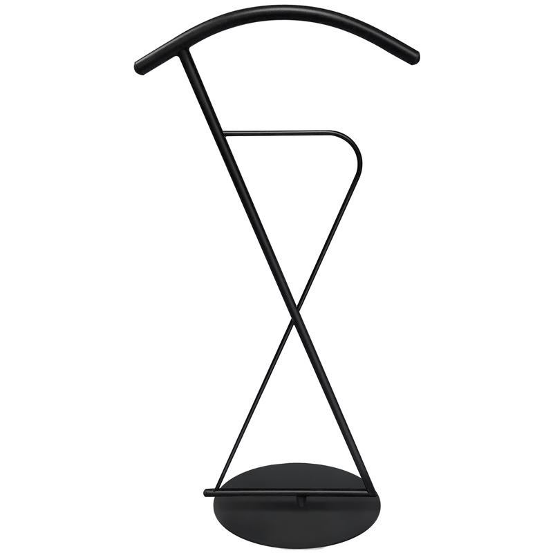 Изображение товара Вешалка костюмная Берг-12 черный матовый металлическая с основанием 380 мм