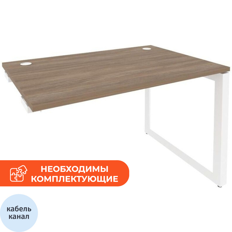 Изображение товара Стол прямой ONIX-О O.MO-SPR-2.8 дуб аризона/белый 1180х800х750 мм