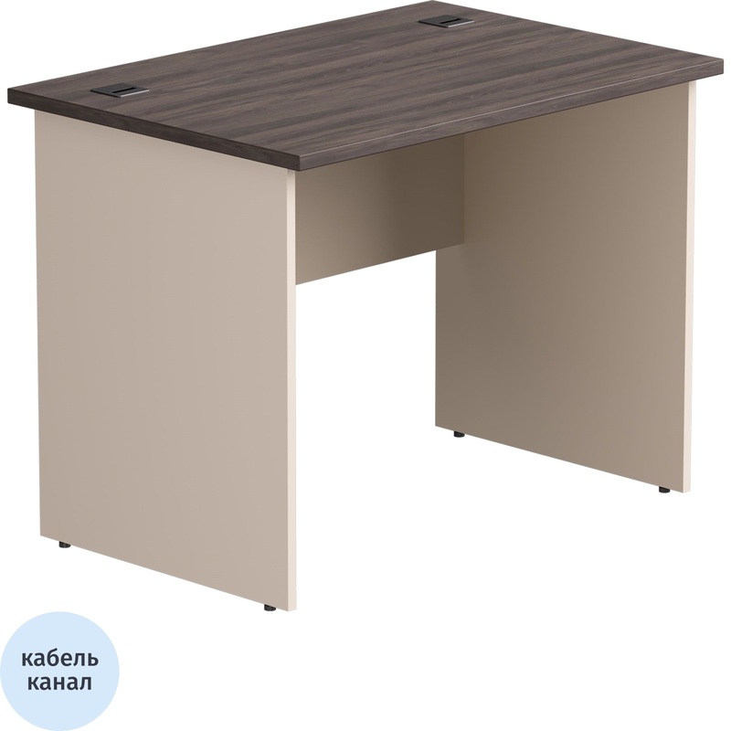 Изображение товара Стол прямой EVO 254S009DK ГУ из ЛДСП с кабель-каналом и регулируемыми опорами