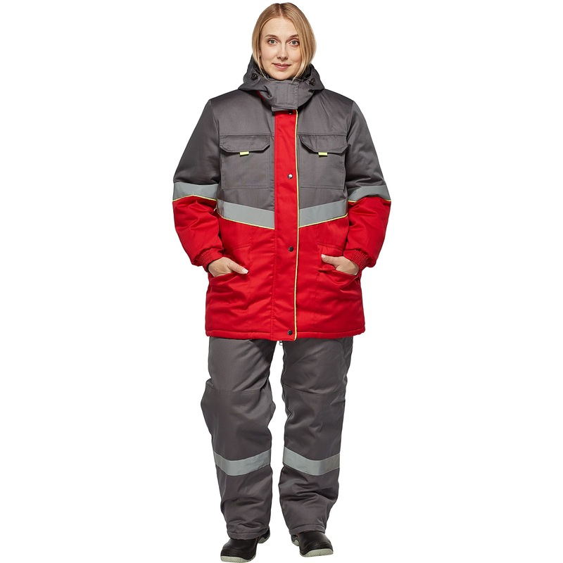 Изображение товара Зимний рабочий женский костюм з43-КПК с утеплителем, водоотталкивающей тканью