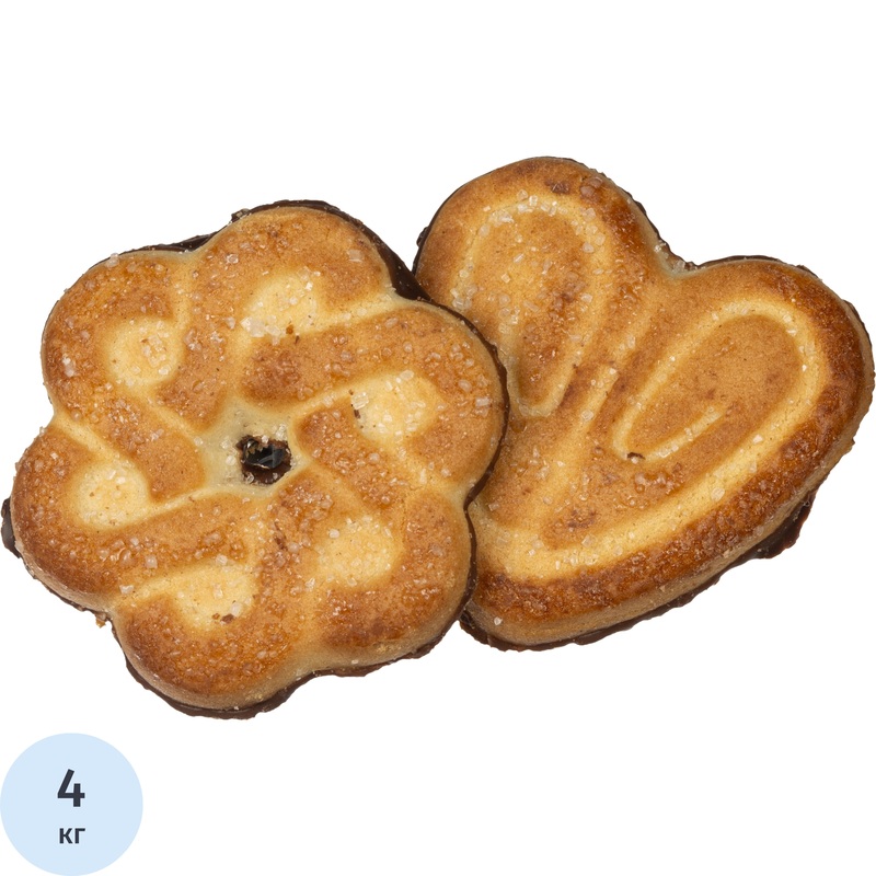 Изображение товара Яшкино Сахарное печенье в глазури 4 кг классическое молочное вкус