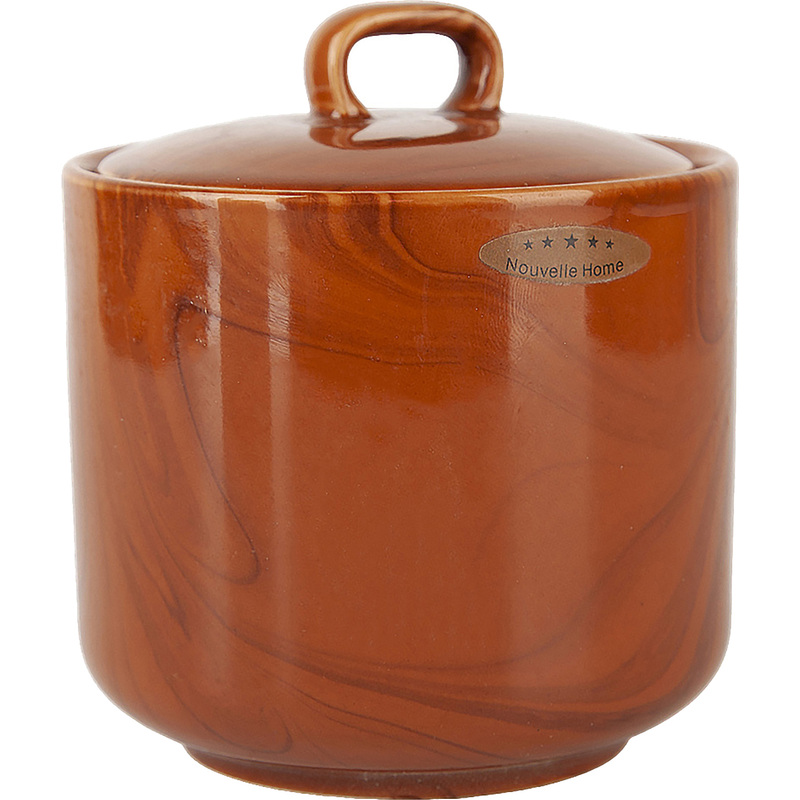 Изображение товара Сахарница Nouvelle Home Wooden Grain 330 мл коричневая для сервировки Изображение товара Сахарница Nouvelle Home Wooden Grain 330 мл коричневая для сервировки