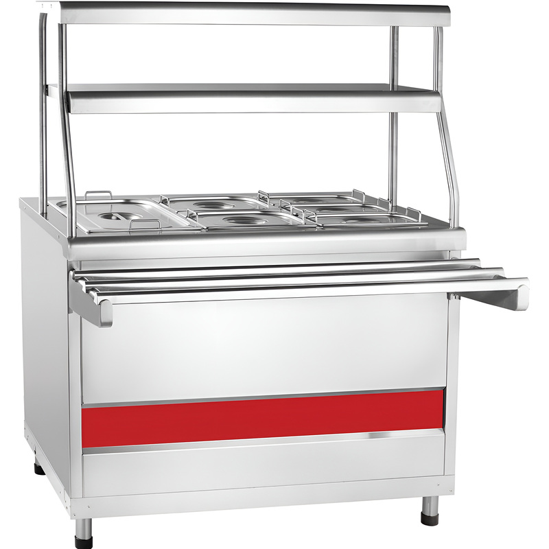 Изображение товара Мармит Abat АСТА ПМЭС-70 КМ-60 для вторых блюд, стационарный напольный, 6 емкостей