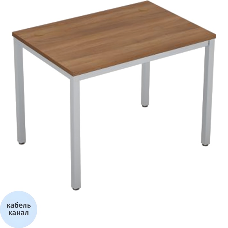 Изображение товара Стол прямой Avance 6М.064 (шамони тёмный/алюминий матовый, 1600х600х750 мм)