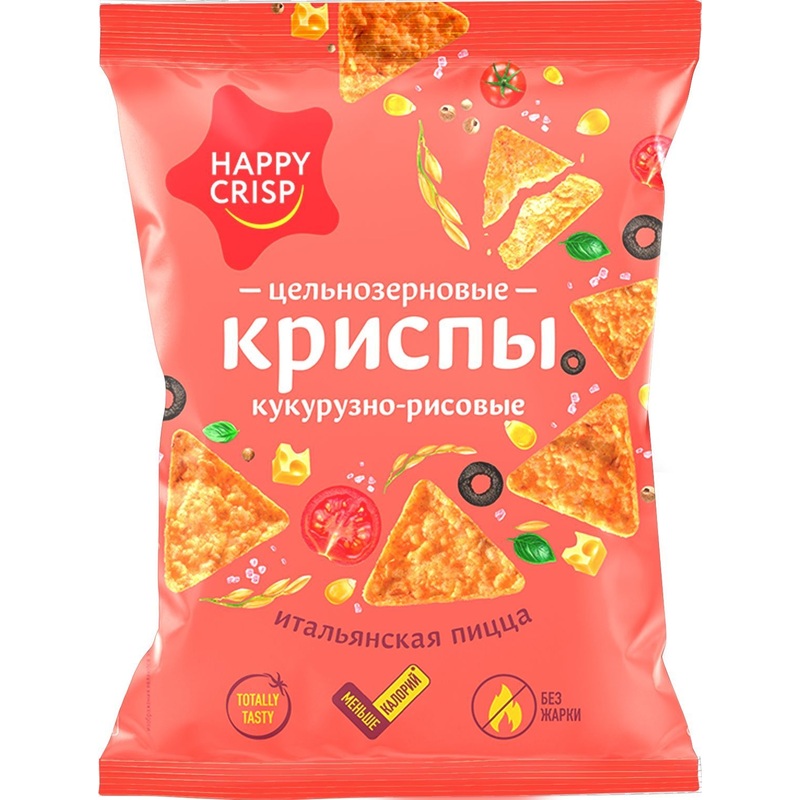 Изображение товара Чипсы Happy Corn со вкусом итальянской пиццы 50 г 18 штук в упаковке