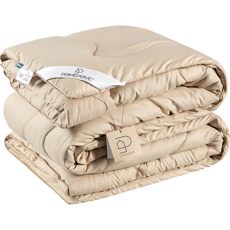 Изображение товара Одеяло евро макси Prime Prive Camel Softy 220x240 см стёганое с кантом бежевое