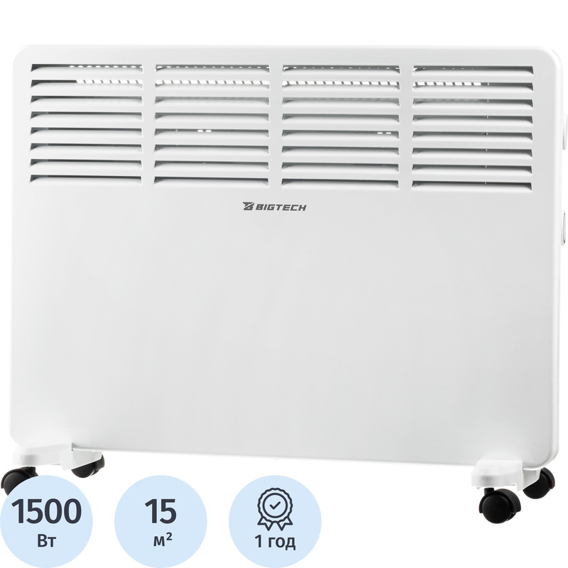 Изображение товара Конвектор BigTech WBC001 1500-X белый с терморегулятором
