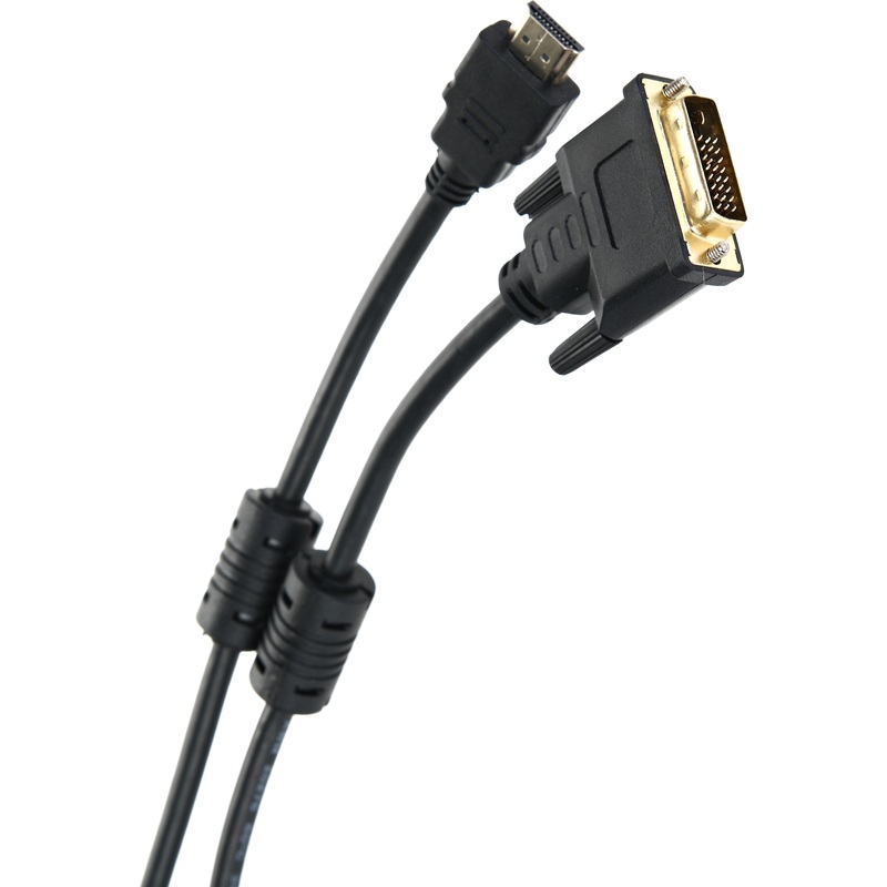 Изображение товара Кабель HDMI DVI-D 2 метра TV-Com для передачи цифрового видео и аудио