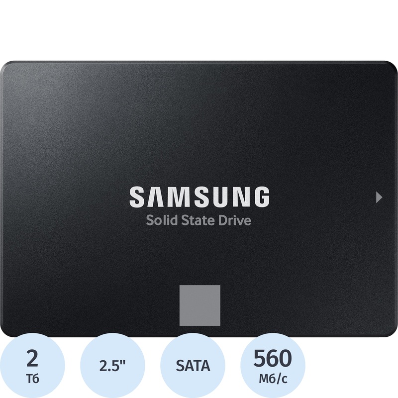 Изображение товара SSD накопитель Samsung 870 Evo 2 ТБ - надежный SATA SSD с высокой скоростью