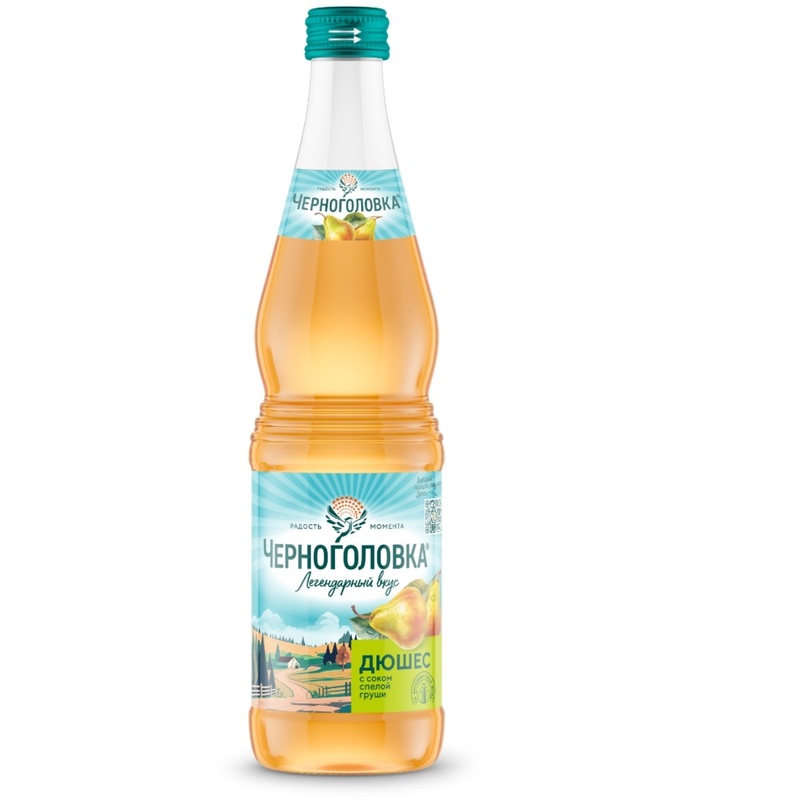 Изображение товара Черноголовка Дюшес газированный напиток 0,5 л стеклянная бутылка Россия