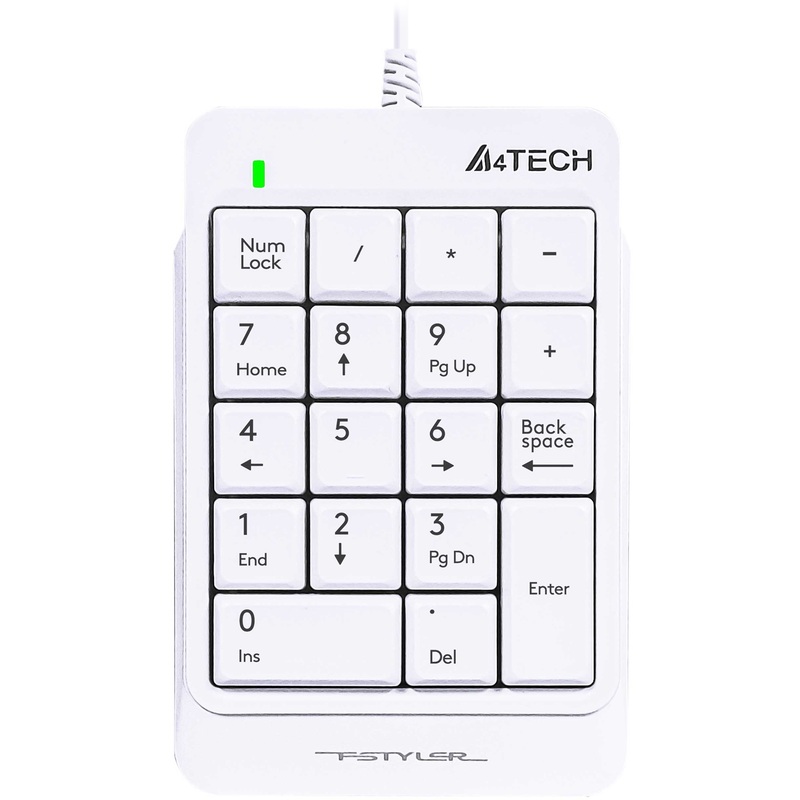 Изображение товара Клавиатура A4Tech Fstyler FK13P WHITE проводная мембранная USB белая