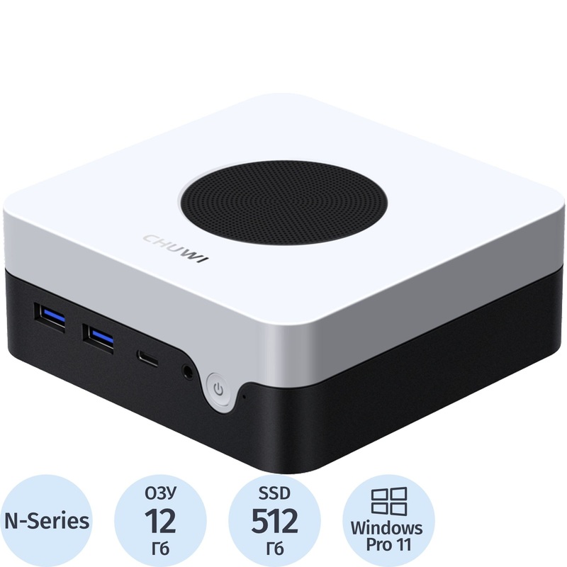 Изображение товара Неттоп Chuwi LarkBox X N100 с 12 ГБ LPDDR5, SSD 512 ГБ, Windows 11 Pro