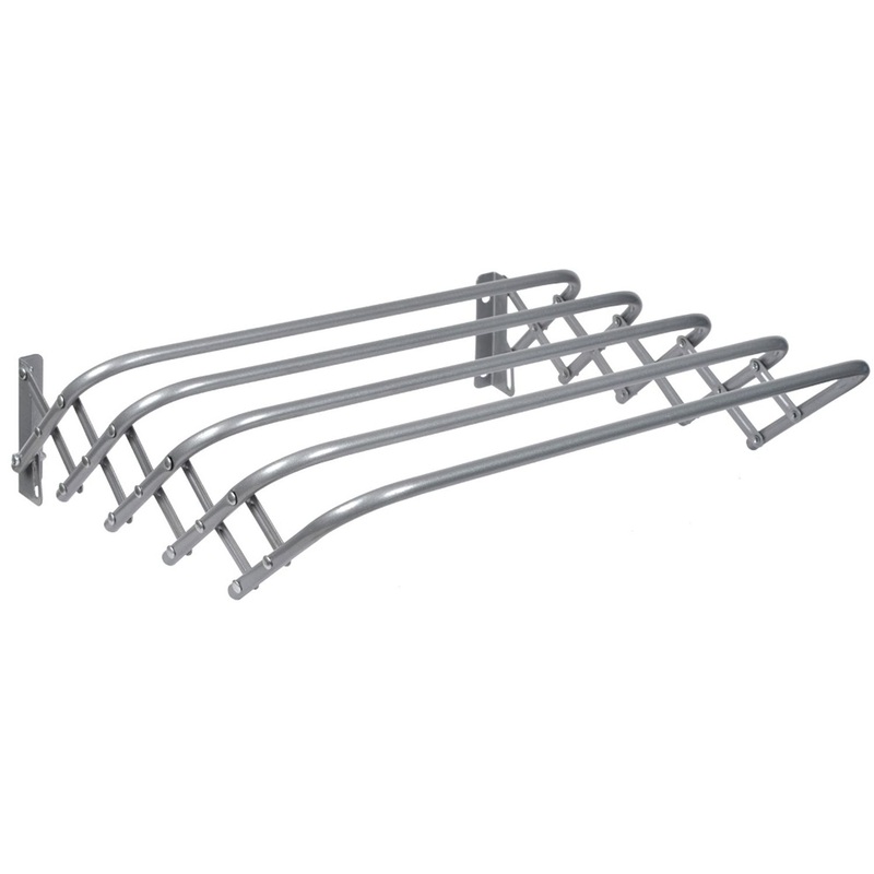 Изображение товара Настенная складная сушилка для белья Ника СН60 60x45x18.5 см серый металл