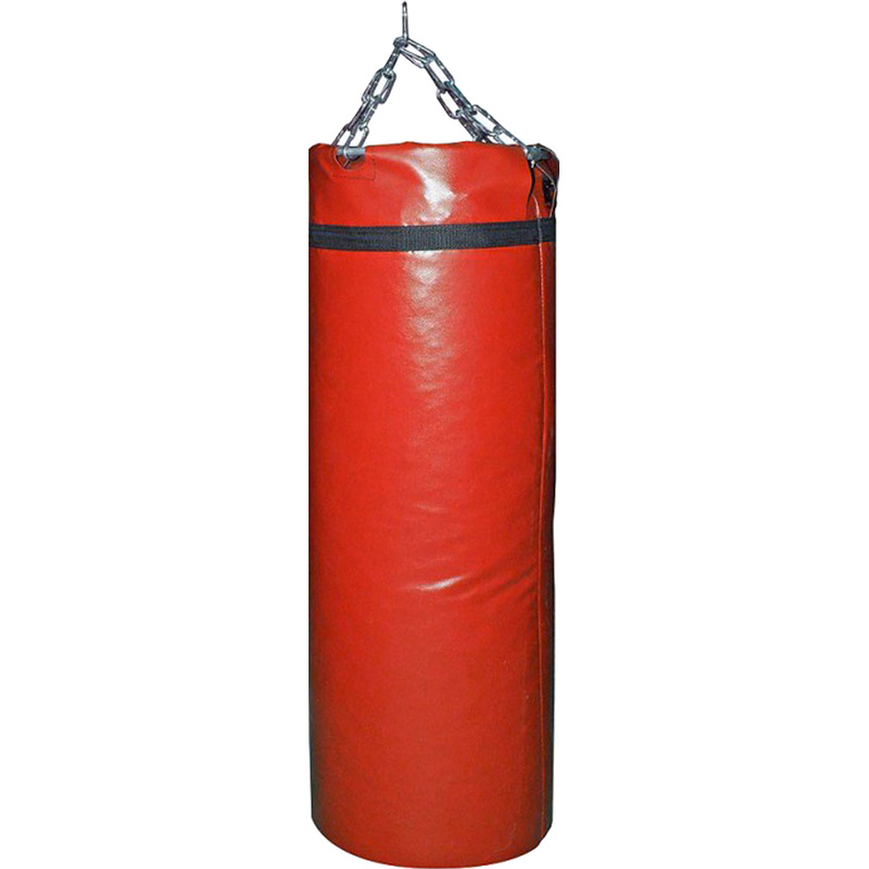 Изображение товара Мешок боксерский 30 кг из ПВХ с резиновой крошкой 850х260 мм красный SM-236