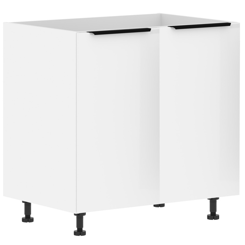 Изображение товара Шкаф напольный под мойку Ibiza (белая эмаль/белый, 800х560х820 мм)