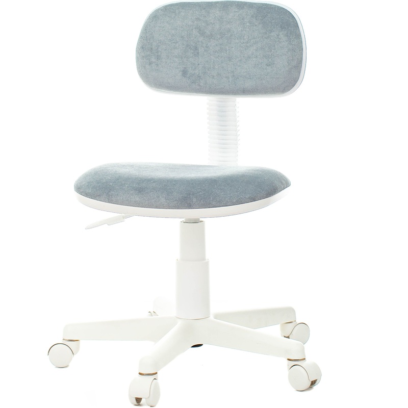 Изображение товара Кресло детское Бюрократ CH-W201 серо-голубое из велюра