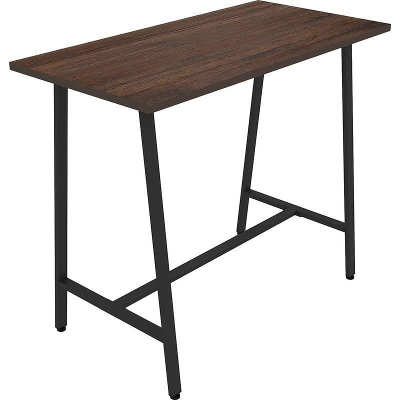 Изображение товара Барный стол Алиас-100-60 брауни металлокаркас и ЛДСП для кафе и дома