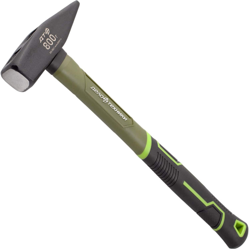 Изображение товара Слесарный молоток Дело Техники 800 г с двухкомпонентной рукояткой