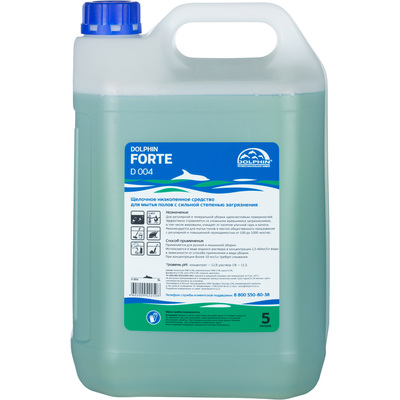 Средство для машинной мойки полов с сильной степенью загрязнения Dolphin Forte (D 004) 5 л (концентрат) – купить по выгодной цене в интернет-магазине | 916284