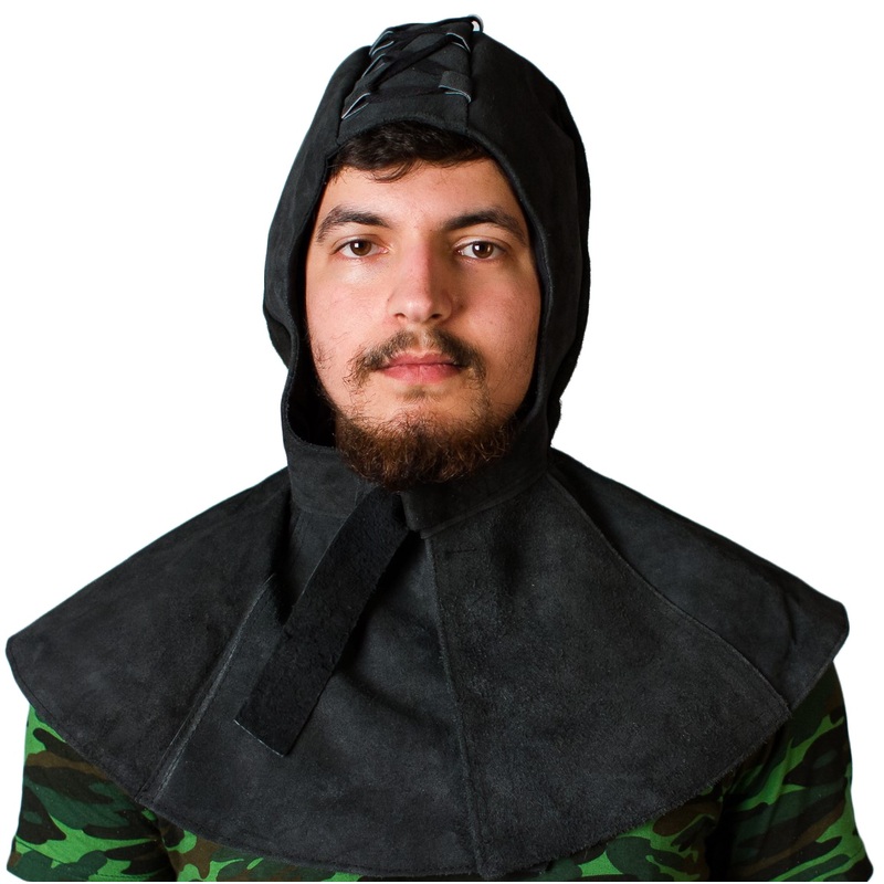 Изображение товара Подшлемник сварщика спилковый утеплённый ПП4 чёрный