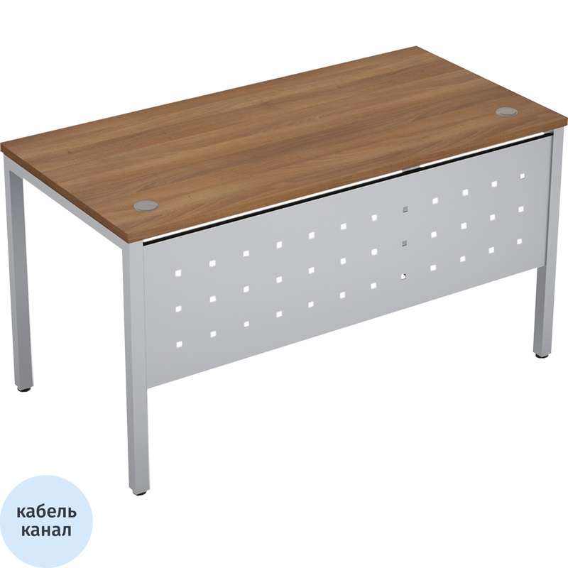 Изображение товара Стол прямой Avance 6МК.067 шамони тёмный алюминий матовый 1000x600x750 мм