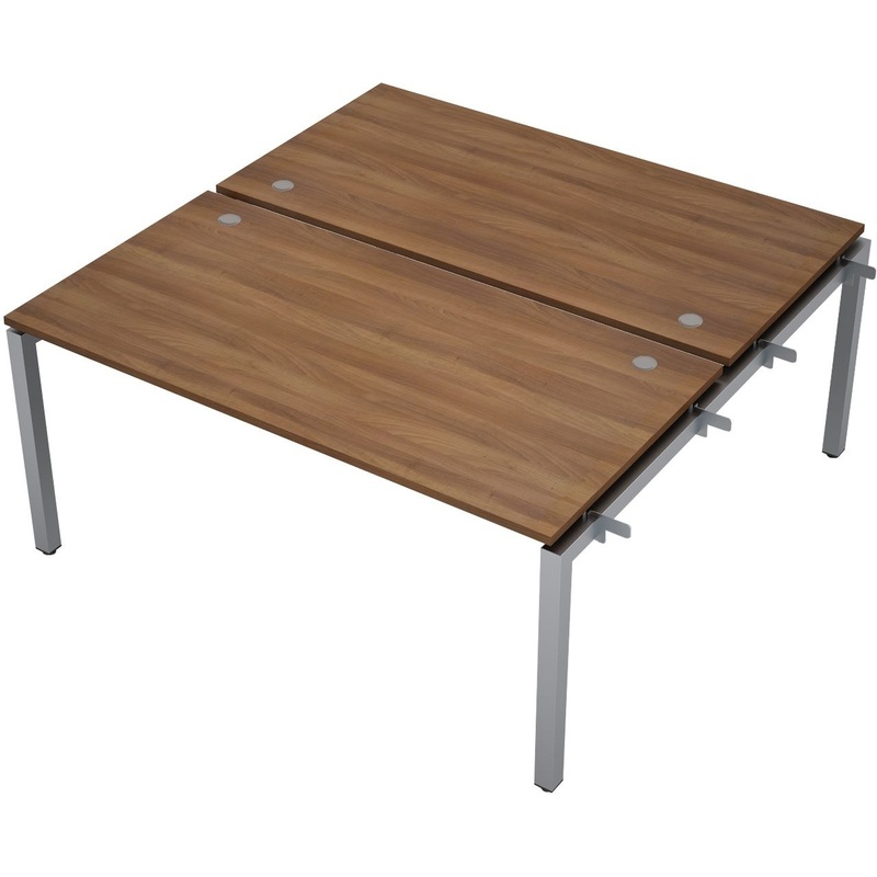 Изображение товара Рабочая станция Avance 6МБН.5284 двухместная шамони тёмный алюминий матовый офисная мебель