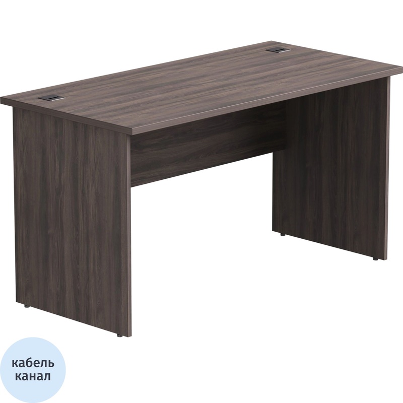 Изображение товара Стол прямой EVO 254S011DK с ЛДСП опорами, цвет дуб пасадена