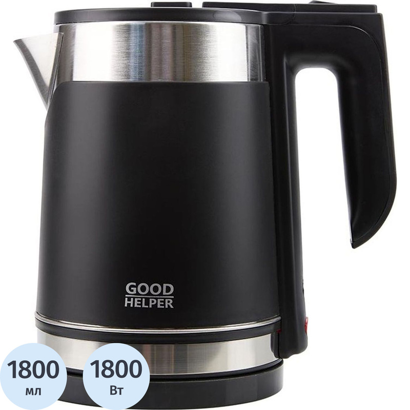 Изображение товара Электрический чайник Goodhelper KPS-185C черный 1.8 л мощность 1800 Вт