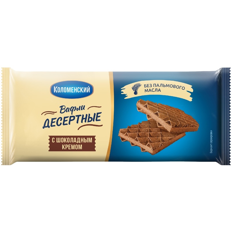 Изображение товара Вафли Коломенский Шоколадный крем 90 г Изображение товара Вафли Коломенский Шоколадный крем 90 г