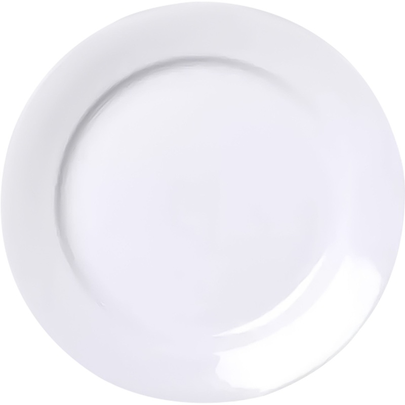 Изображение товара Тарелка обеденная Дулевский фарфоровый завод белая 24 см, 20 шт