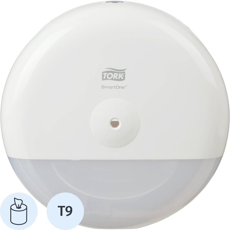 Изображение товара Диспенсер для туалетной бумаги рулонной Tork SmartOne T9 белый 219x156x219 мм