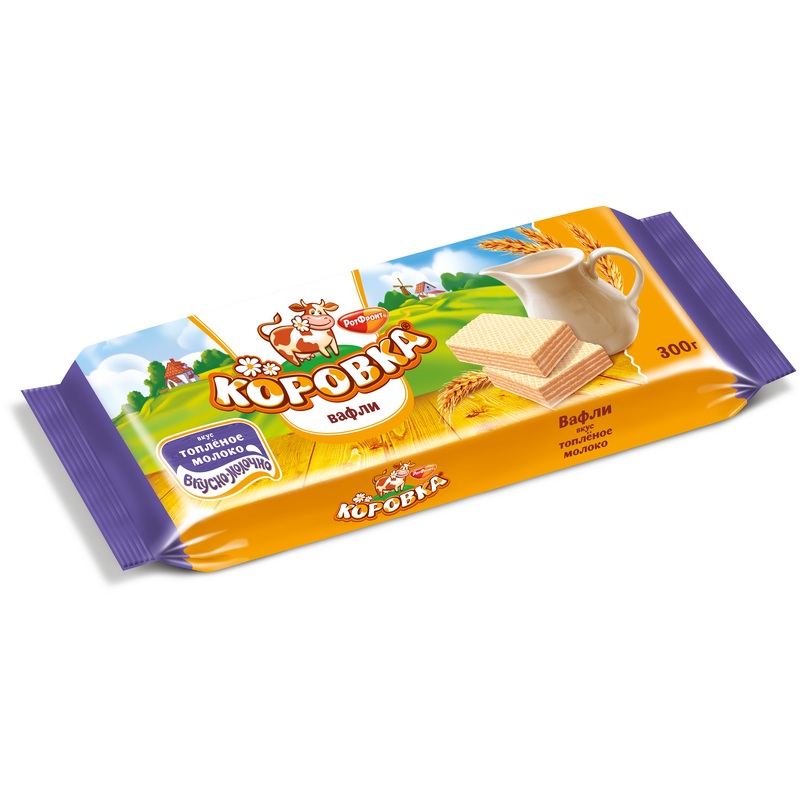 Изображение товара Вафли Коровка со вкусом топленого молока 300 г