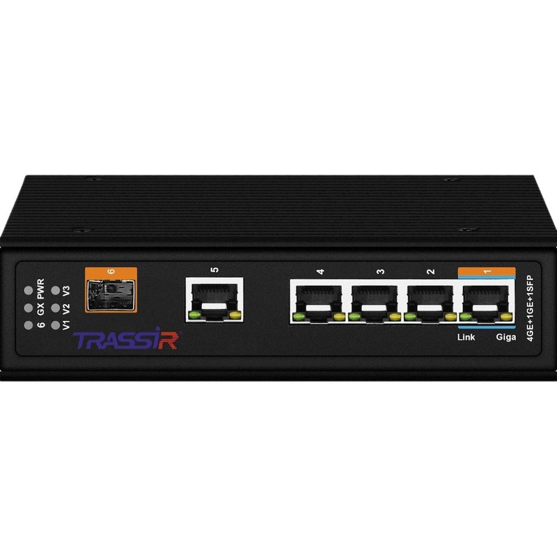 Изображение товара Коммутатор TRASSIR TR-NS15061S-150-4POE для сети и видеонаблюдения