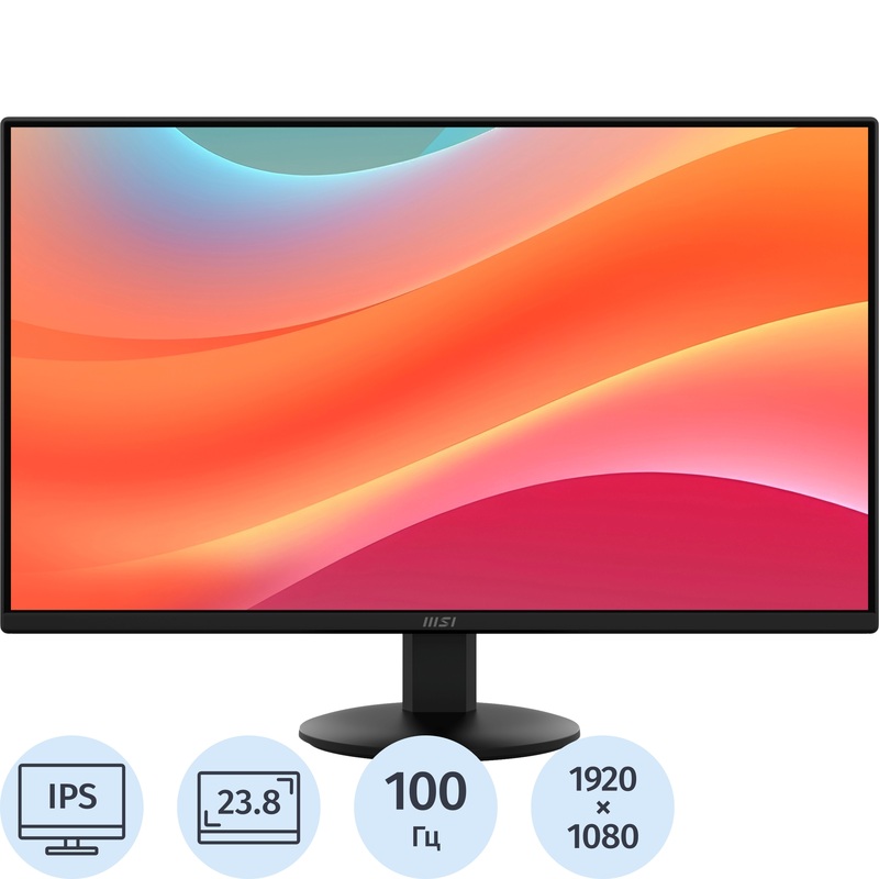 Изображение товара Монитор 23.8" MSI Pro MP242L чёрный (9S6-3PD5CT-016) Изображение товара Монитор 23.8" MSI Pro MP242L чёрный (9S6-3PD5CT-016)