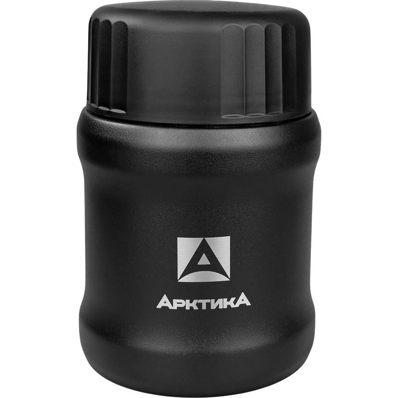 Изображение товара Термос для еды Арктика 500 мл с узким горлом и ложкой черный