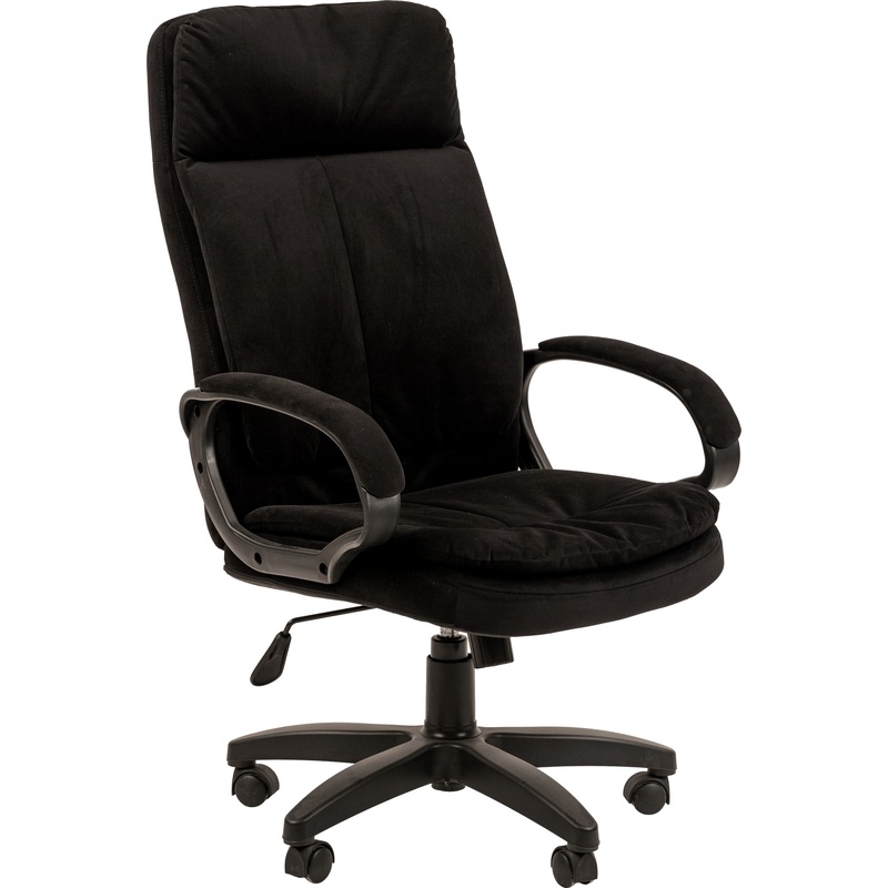 Кресло для руководителя Комус Мебель Easy Chair 691 чёрное (ткань,  пластик)