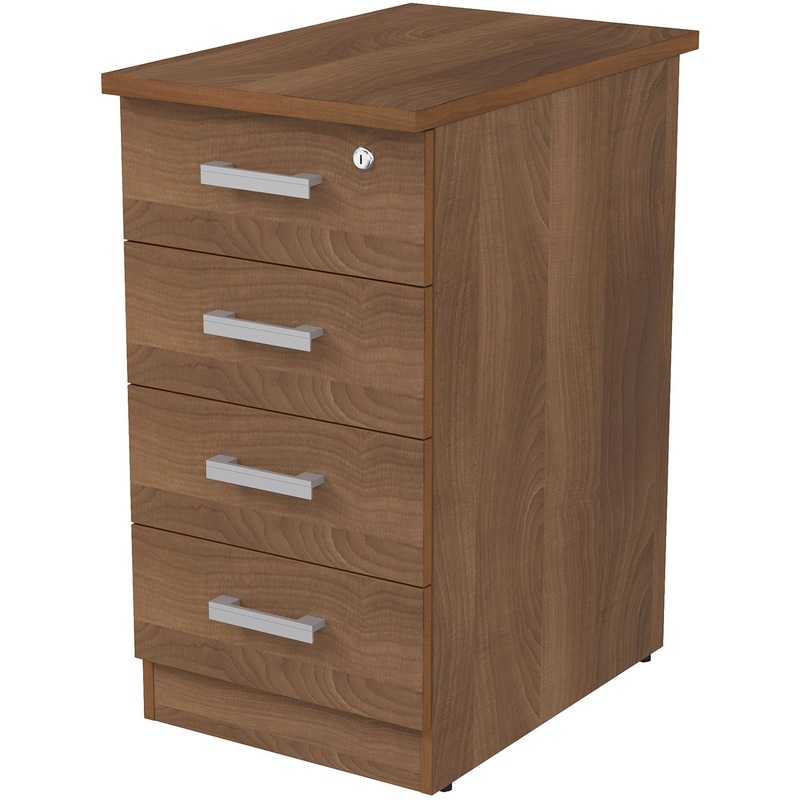 Изображение товара Тумба приставная 2ТЗ.002.3 с замком шамони тёмный 394х600х750 мм