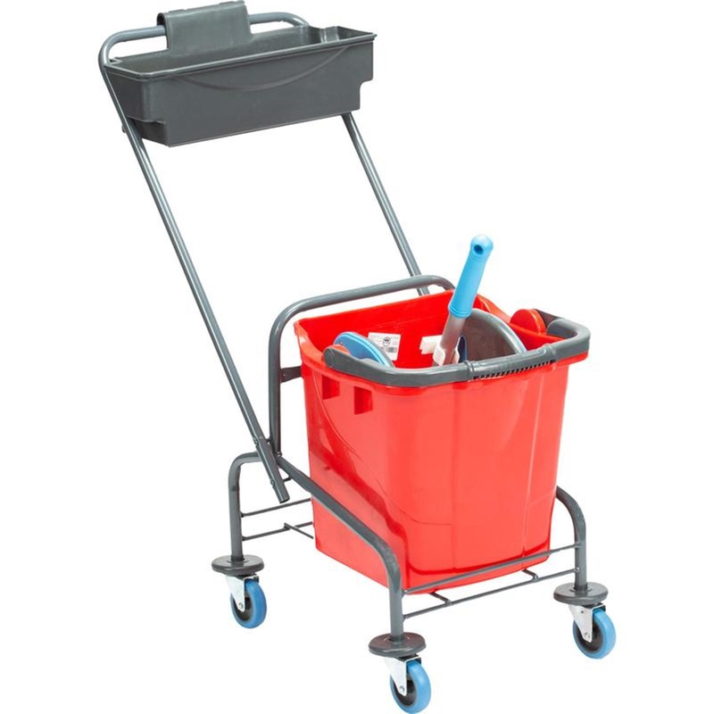 Изображение товара Уценка. Тележка уборочная одноведёрная A-VM 25 л с отжимом (ТК722)