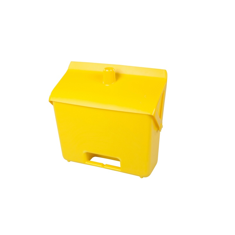 Изображение товара Совок-ловушка для мусора с крышкой FBK 80201-4 пластик желтый 31 см