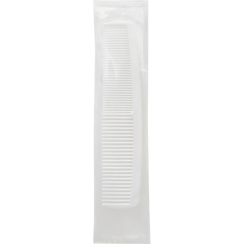 Изображение товара Пластиковая расчёска МС-32 малая 14 см флоупак одноразовая оптовая упаковка