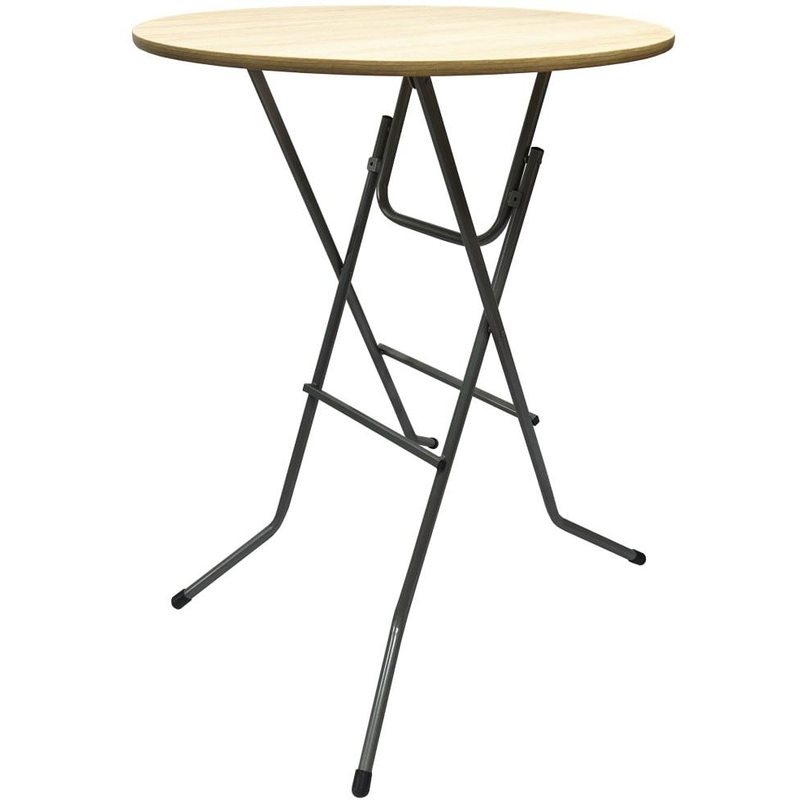 Изображение товара Коктейльный стол С9.8-110 дуб сонома 800х800х1100 мм складной для интерьера и пикников