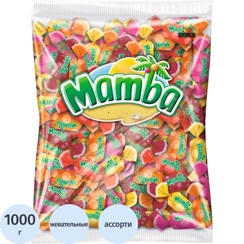 Изображение товара Конфеты жевательные Mamba Ассорти 1 кг
